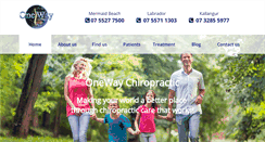 Desktop Screenshot of onewaychiropractic.com.au